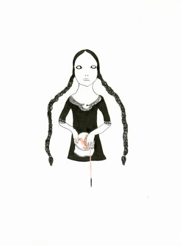 375x508 Wild Goose Again Spring Drawing