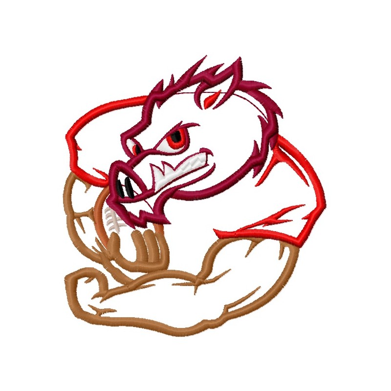 800x800 Wild Hog Football Player