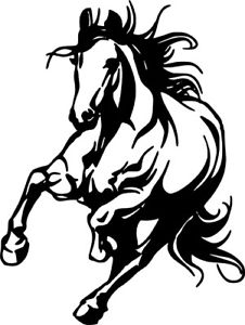226x300 Horse Running Wild Horses Art Wall Car Window Vinyl Sticker Decal