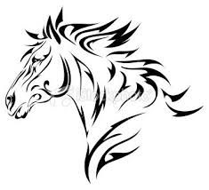 235x214 Image Result For Wild Horse Head Pictures Stencils Tribal