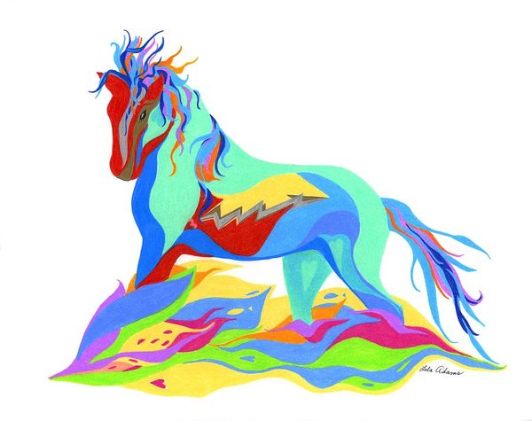 600x475 Wild Horses Drawings