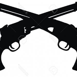 300x300 Photohand Drawing Of Emblem Two Classic Wild West Hand Guns Arenawp