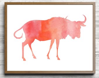340x270 Blue Wildebeest Etsy