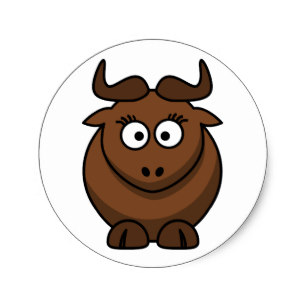 307x307 Wildebeest Stickers Zazzle