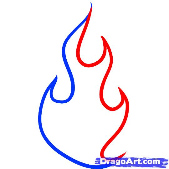 540x540 How To Draw Fire For Kids, Step