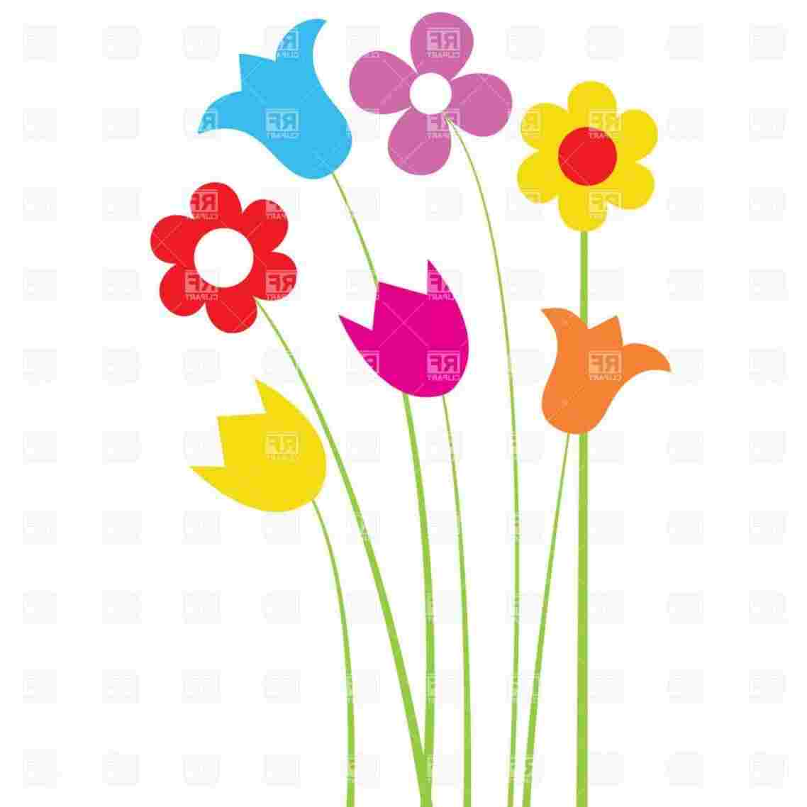 1138x1138 Simple Wildflowers Drawing