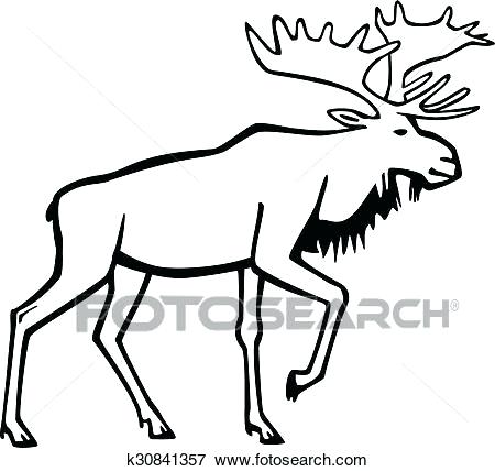 450x428 Drawings Of Moose Animal Drawings The Best Moose Mountain Drawing