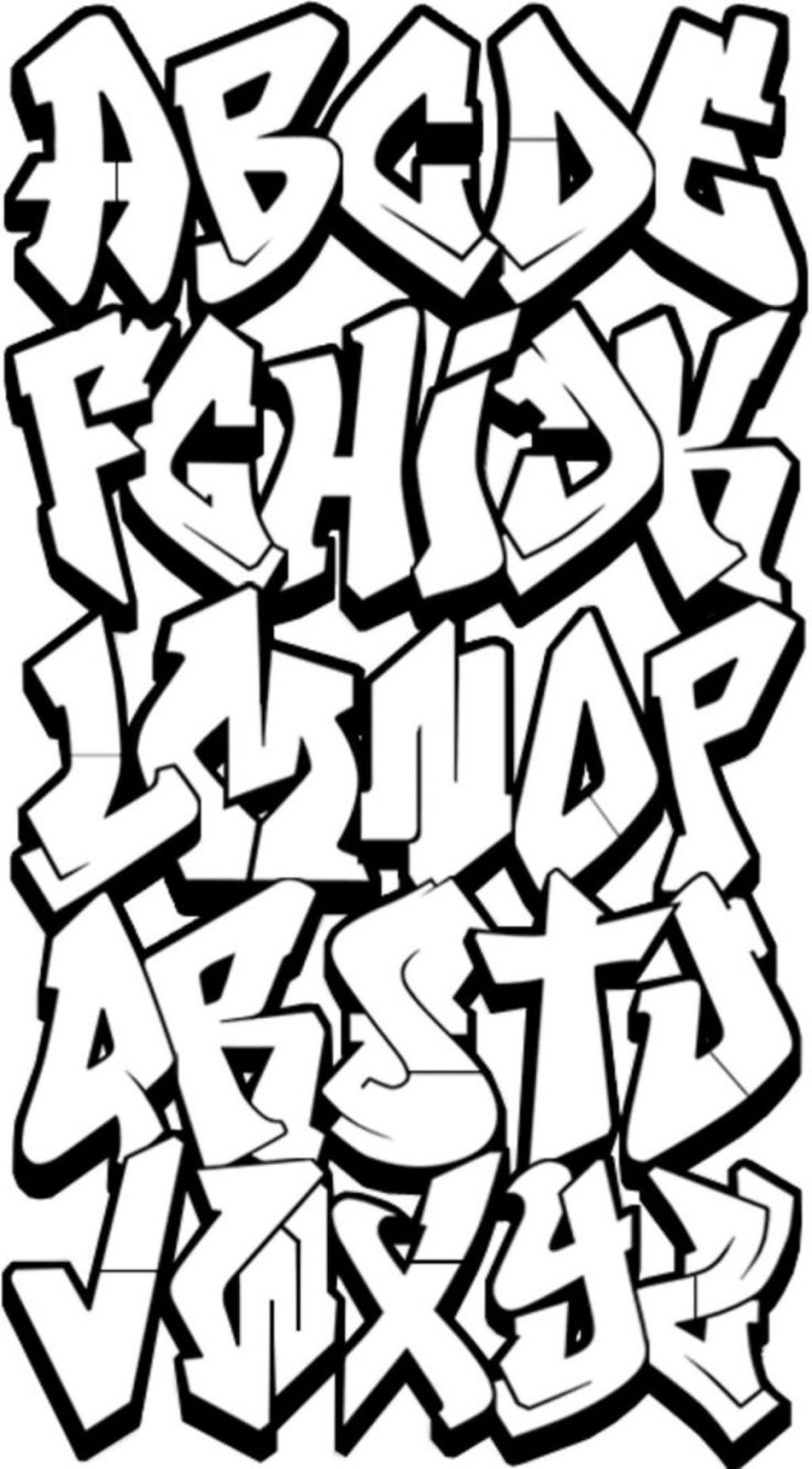 graffiti wildstyle alphabet
