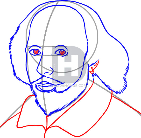 584x573 How To Draw Shakespeare, Step