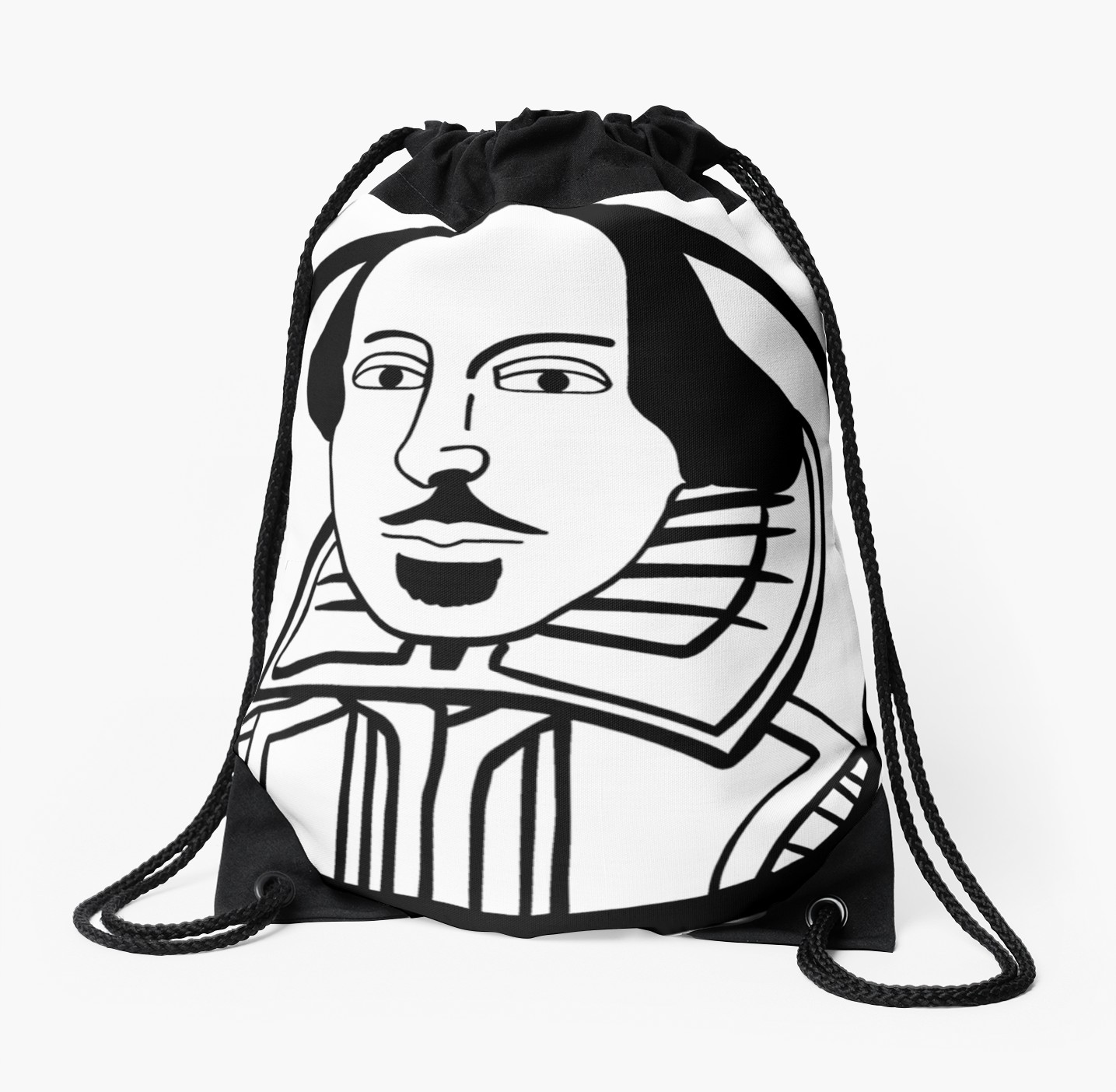 1435x1404 William Shakespeare Drawstring Bag