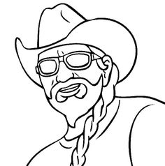 Willie Nelson Drawing