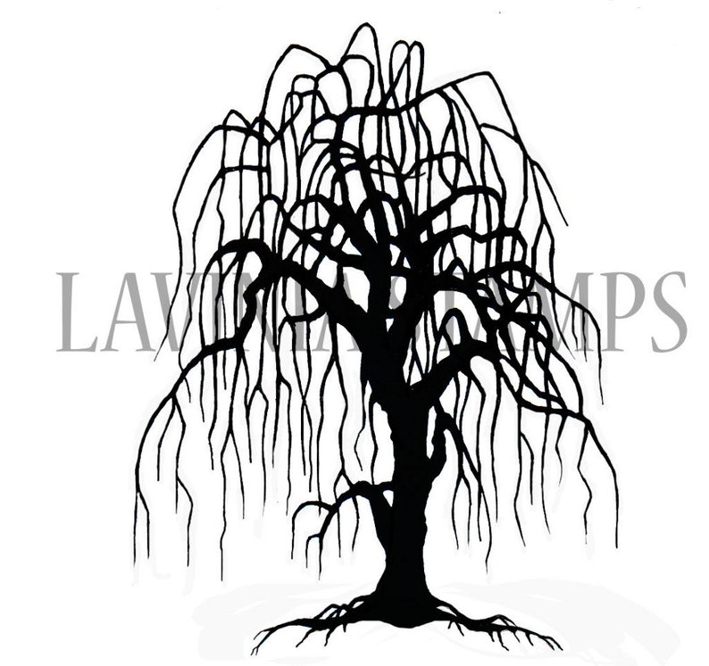 794x746 lavinia weeping willow stamp willow tree stamp silhouette etsy