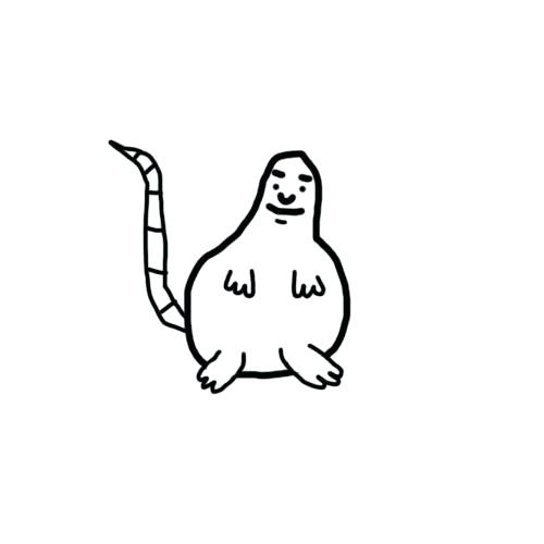 500x500 Rat Face Drawing