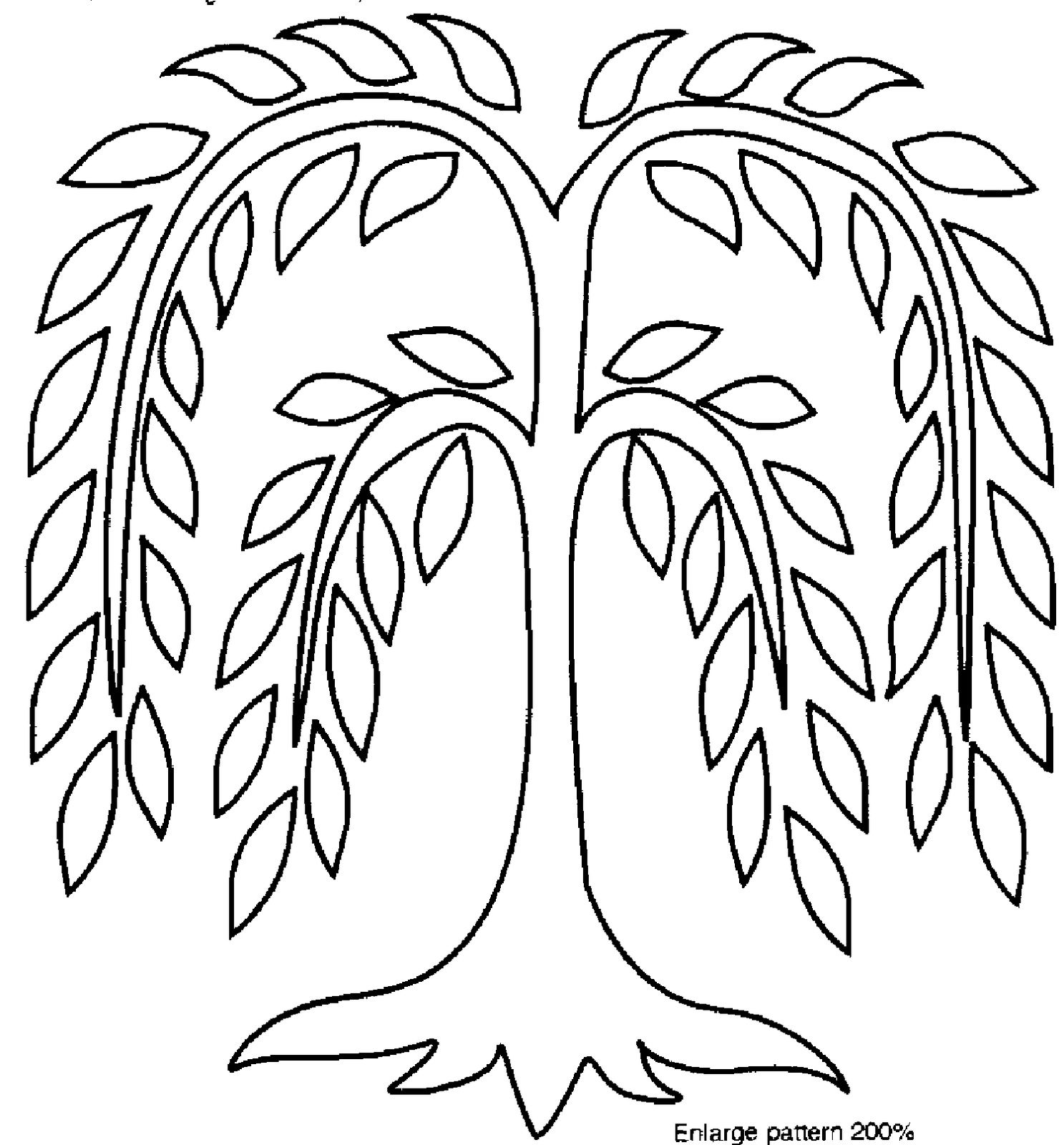 1487x1600 Willow Stained Glass Landscapes Embroidery Applique