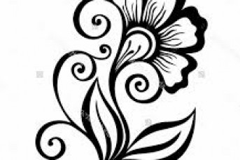 343x228 Rose Flower Pen Drawing