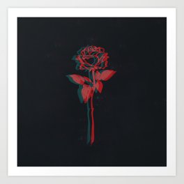 264x264 Single Rose Art Prints