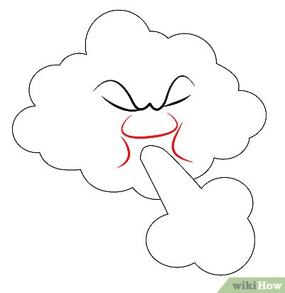 401x412 How To Draw A Blowing Cloud Steps