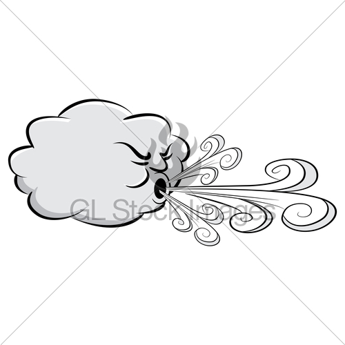 500x500 Windy Day Cloud Blowing Wind Gl Stock Images