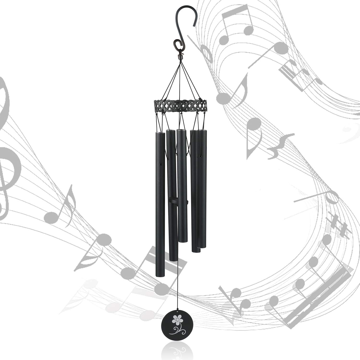 1500x1500 Unismile Wind Chimes Outdoor, Amazing Grace Elegant Metal