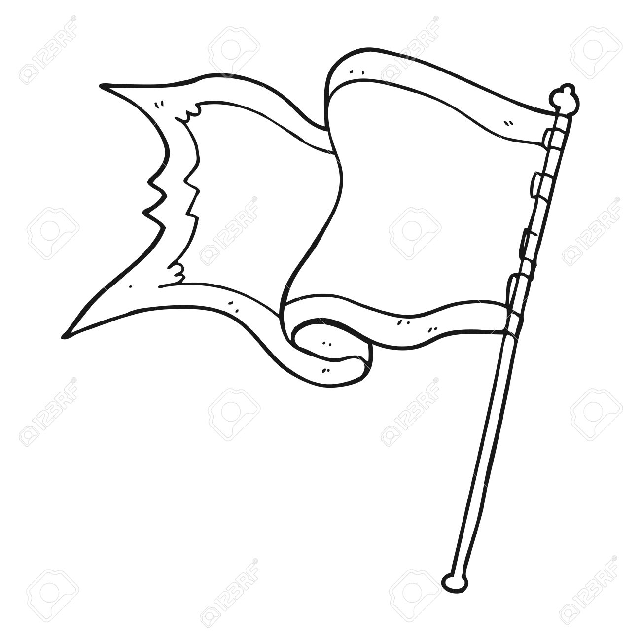 1300x1300 Flag Blowing In The Wind Clipart