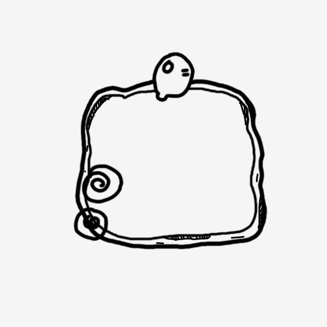 640x640 graffiti wind line drawing frame photo frame simple photo frame