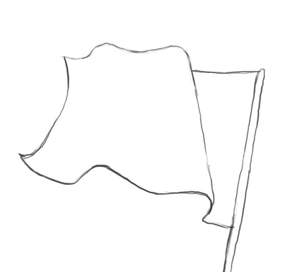 600x531 How To Draw A Flag