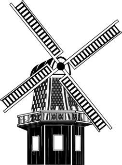 253x340 windmill silhouette wind turbine wind power cc0