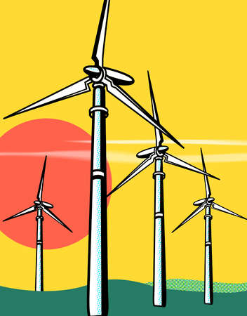 352x450 Drawn Windmill Wind Turbine