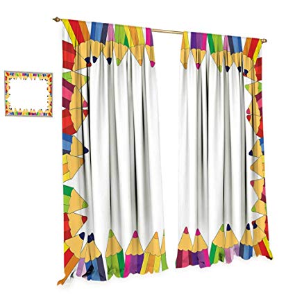 425x425 Cobedecor Kids Party Blackout Window Curtain Frame