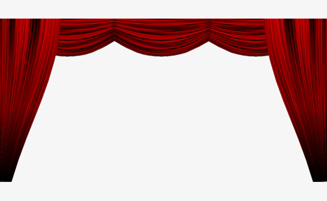 650x400 Red Drawing Curtains, Red, Fold, The Curtain Png Clipart Image