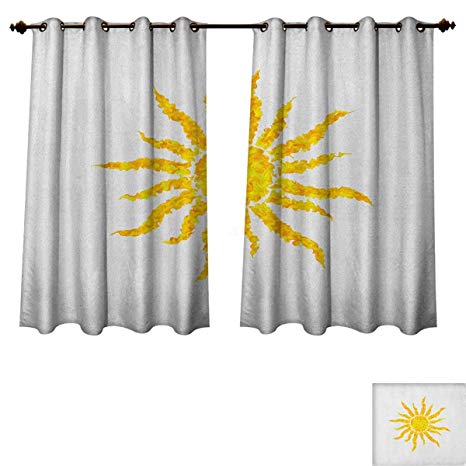 466x466 Sun Blackout Thermal Curtain Panel Artsy Grunge Star