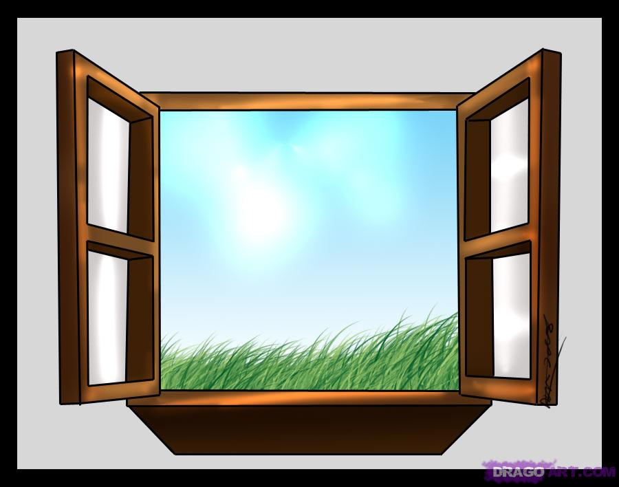 900x708 How To Draw A Window, Step