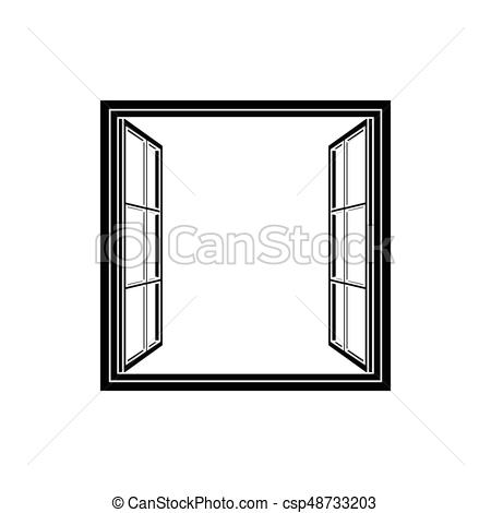 450x470 Open Window Frame Icon Add Your Own Image Or Text Vector