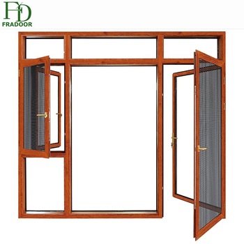 350x350 Standard Powder Coating High Grade Brown Aluminium Frame Swing