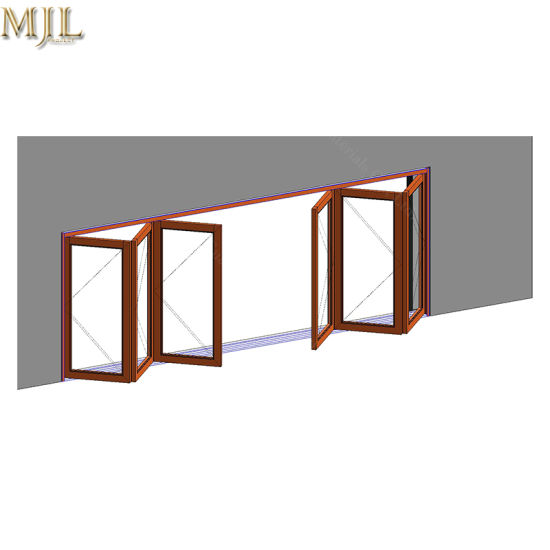 550x550 China Best Price Nwe Design Clad Wooden Aluminum Frame Bifold