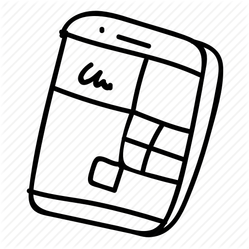 512x512 Doodle, Drawing, Electronics, Gadget, Hand Drawn, Phone, Windows