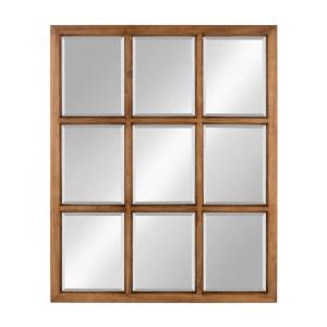 300x300 Kate And Laurel Hogan Windowpane Wood Wall Mirror Other Natural