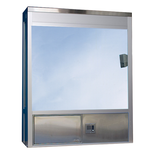 500x500 Security Window Fixed Pane With Service Drawer