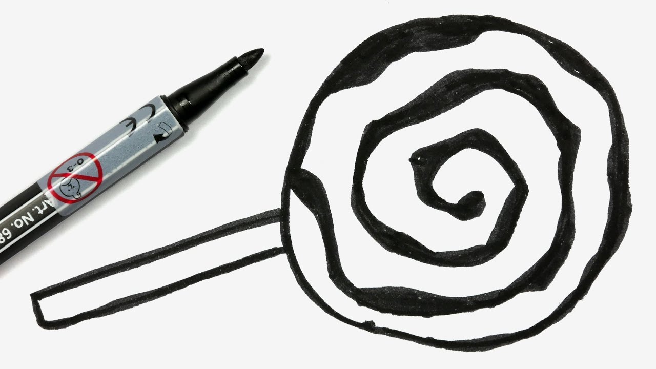 1280x720 How To Draw A Cartoon Lollipop