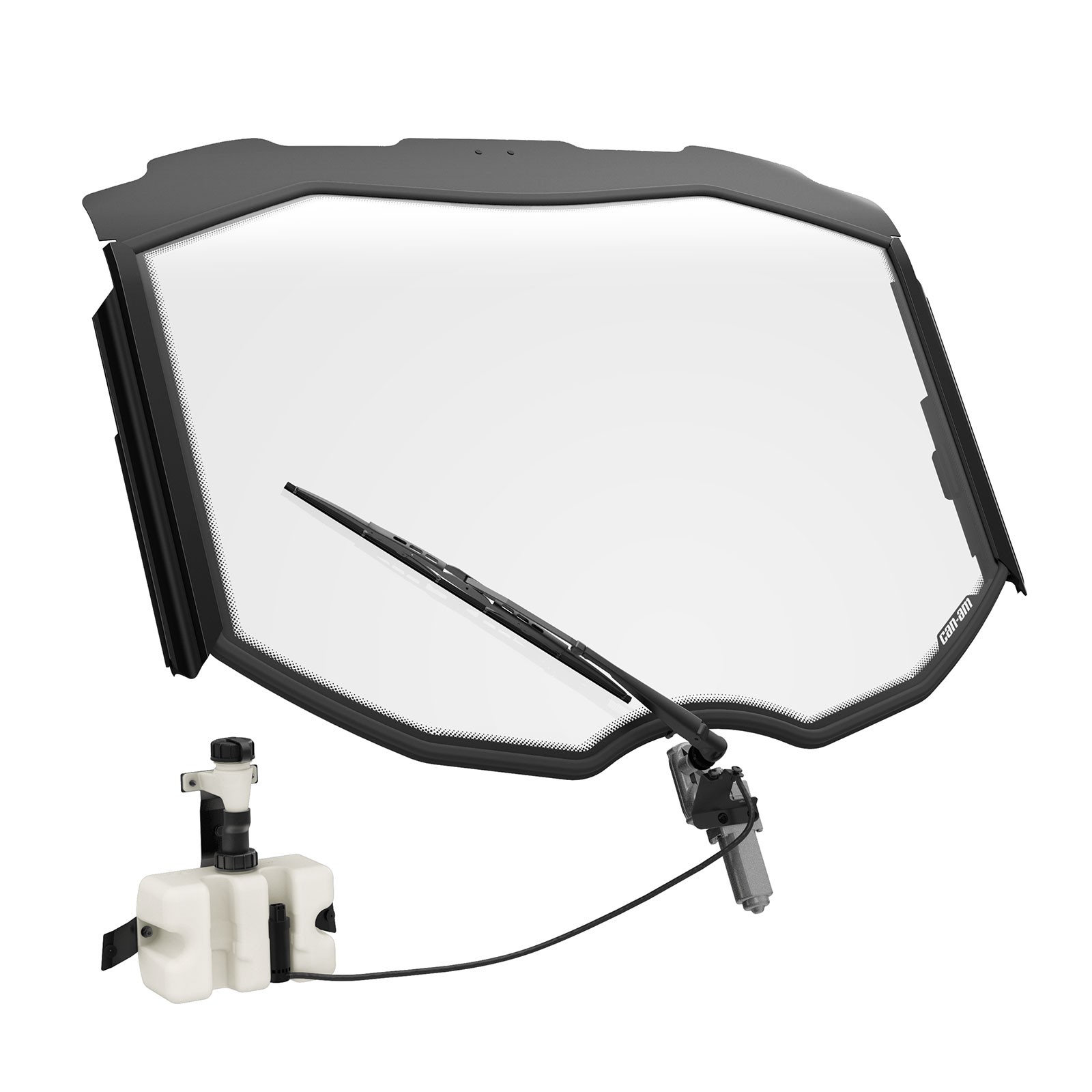 1600x1600 glass windshield with wiper and washer kit