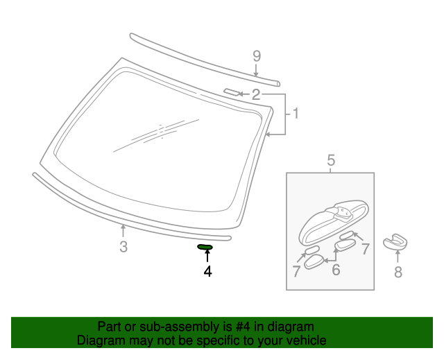 640x512 windshield spacer