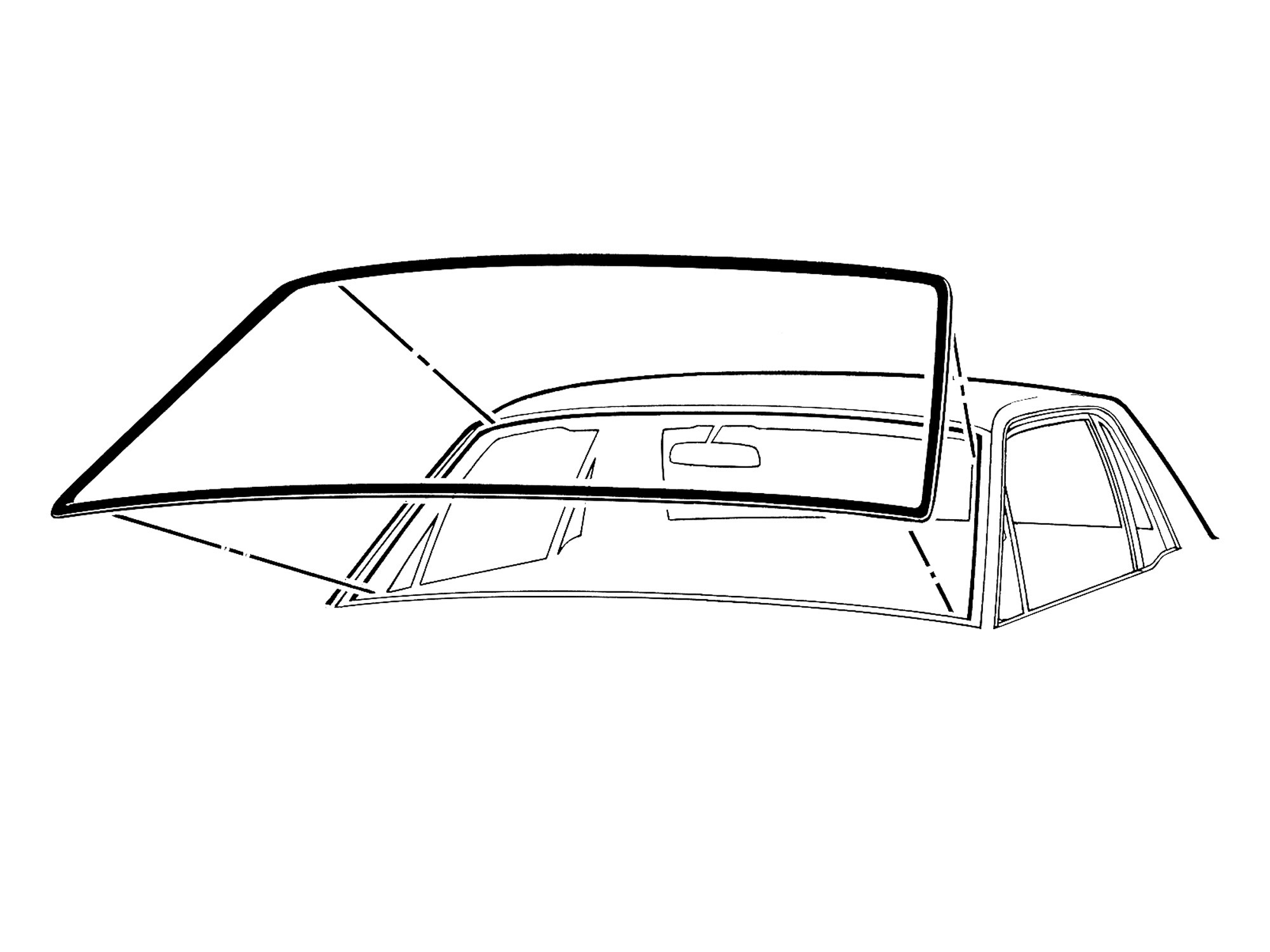 2000x1500 Windshield Weatherstrip Import