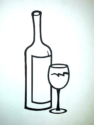 320x425 Wine Metal Wall Art Image Wine Bottle And Glass Metal Wall Art