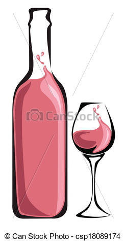 247x470 Wine Bottle With Glass