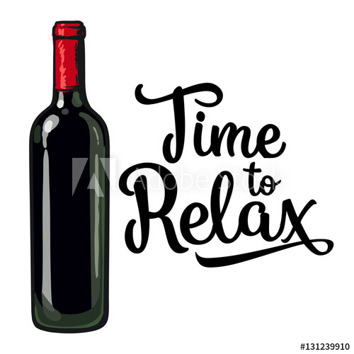 500x500 Red Wine Bottle, Sketch Style Vector Invitation, Banner, Poster