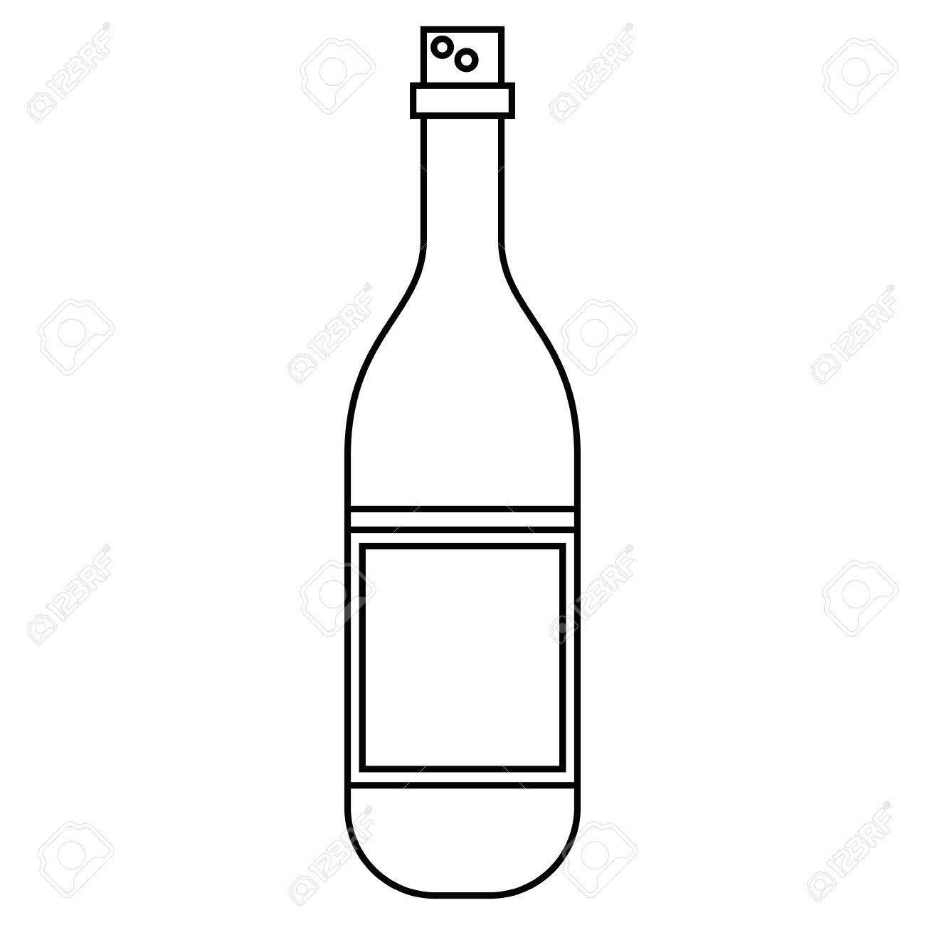 1300x1300 Wine Bottle Outline Clipart