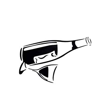 355x355 Wsqyf Black Wine Bottle Wall Art Mural Decoration Wine