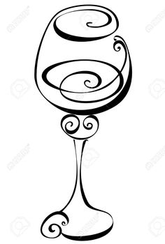 236x350 Clipart Line Wine Glass Art Clip Art Images