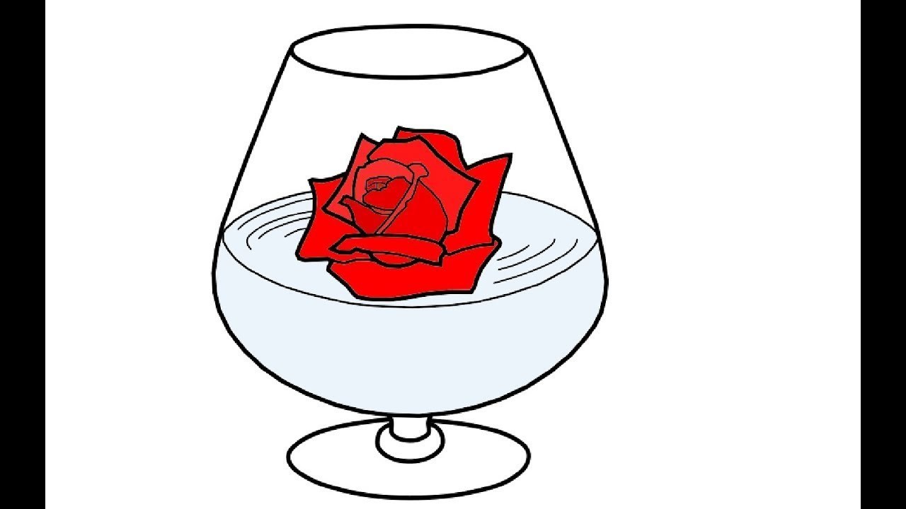 1280x720 How To Draw A Realistic Glass With Wine