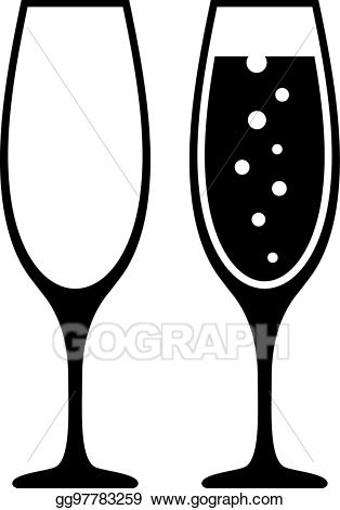 314x470 Huge Collection Of 'champagne Glass Drawing' Download More Than